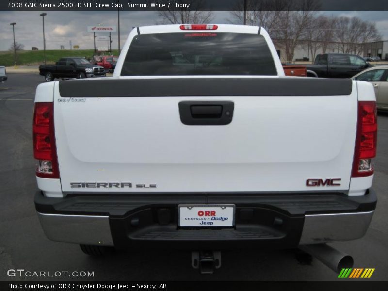 Summit White / Ebony 2008 GMC Sierra 2500HD SLE Crew Cab