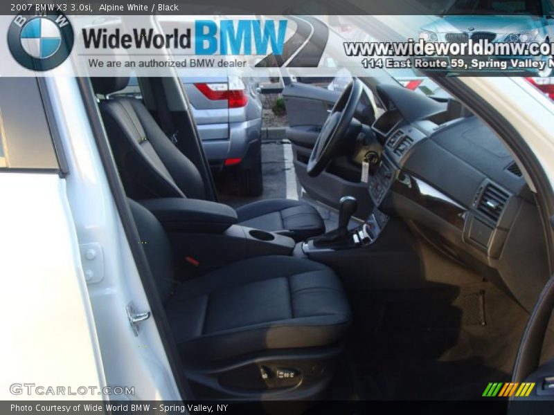 Alpine White / Black 2007 BMW X3 3.0si