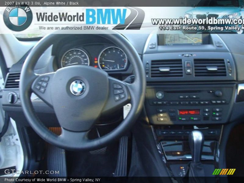Alpine White / Black 2007 BMW X3 3.0si