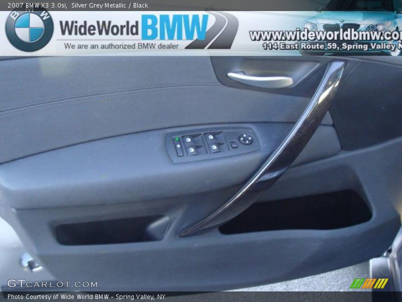 Silver Grey Metallic / Black 2007 BMW X3 3.0si