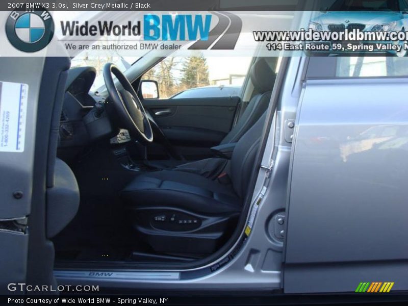 Silver Grey Metallic / Black 2007 BMW X3 3.0si