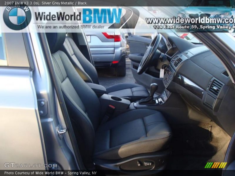 Silver Grey Metallic / Black 2007 BMW X3 3.0si