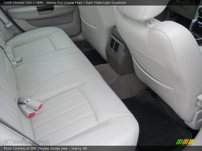 Inferno Red Crystal Pearl / Dark Khaki/Light Graystone 2008 Chrysler 300 C HEMI