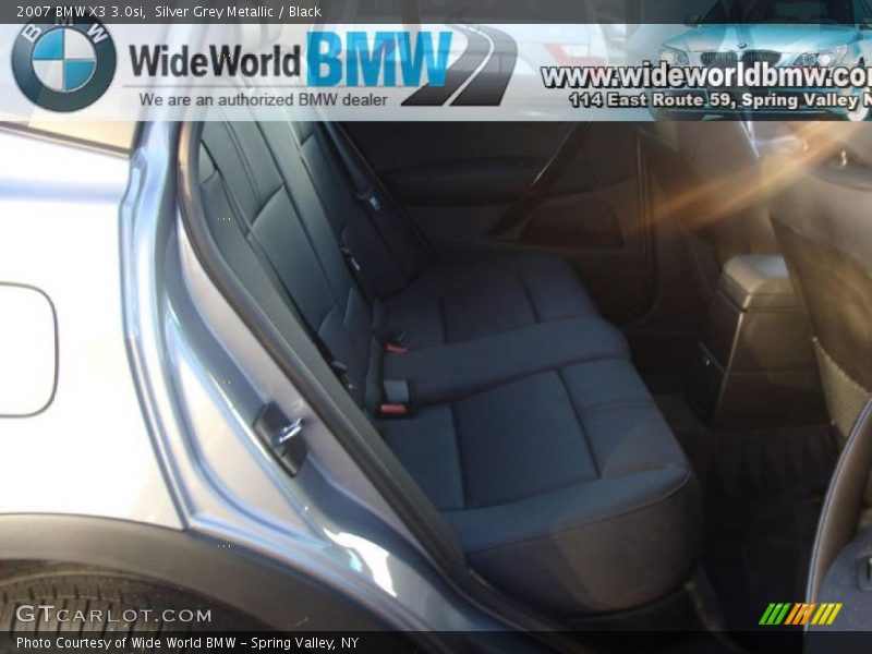 Silver Grey Metallic / Black 2007 BMW X3 3.0si