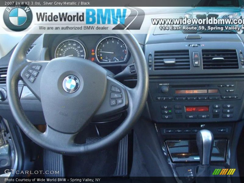 Silver Grey Metallic / Black 2007 BMW X3 3.0si