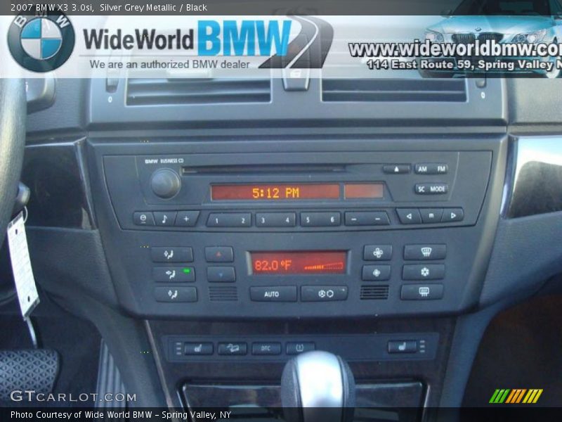 Silver Grey Metallic / Black 2007 BMW X3 3.0si