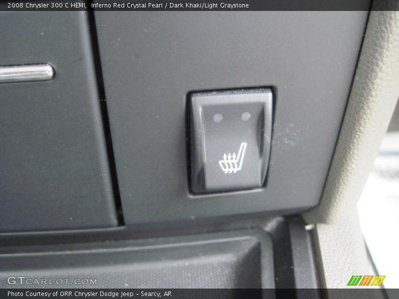 Inferno Red Crystal Pearl / Dark Khaki/Light Graystone 2008 Chrysler 300 C HEMI