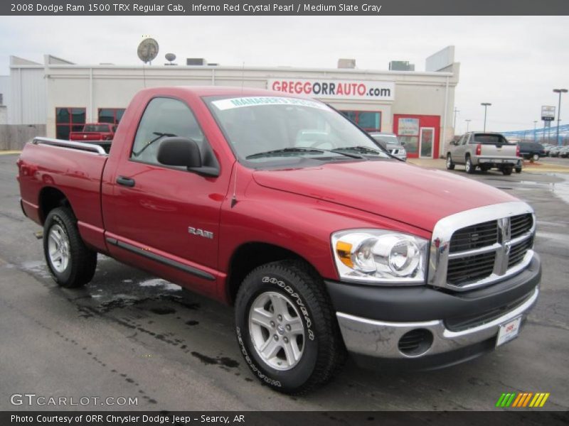 Inferno Red Crystal Pearl / Medium Slate Gray 2008 Dodge Ram 1500 TRX Regular Cab