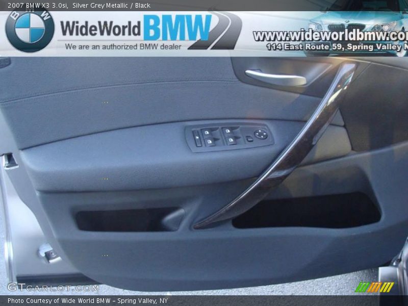 Silver Grey Metallic / Black 2007 BMW X3 3.0si