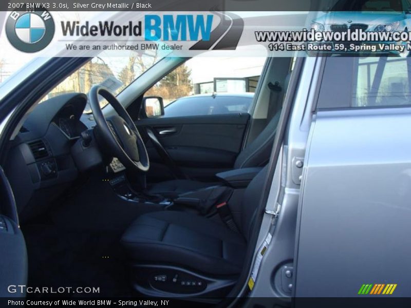 Silver Grey Metallic / Black 2007 BMW X3 3.0si