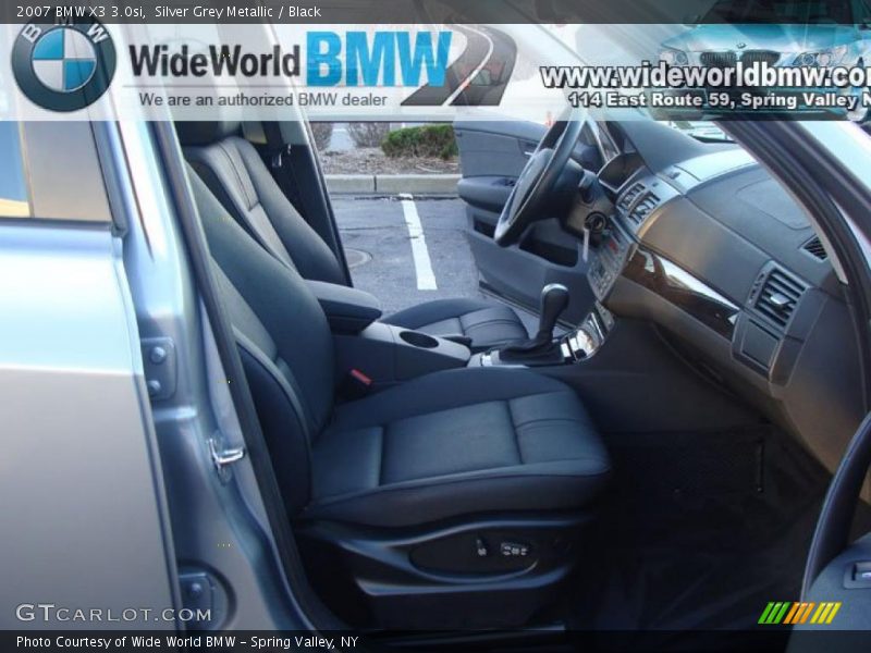Silver Grey Metallic / Black 2007 BMW X3 3.0si