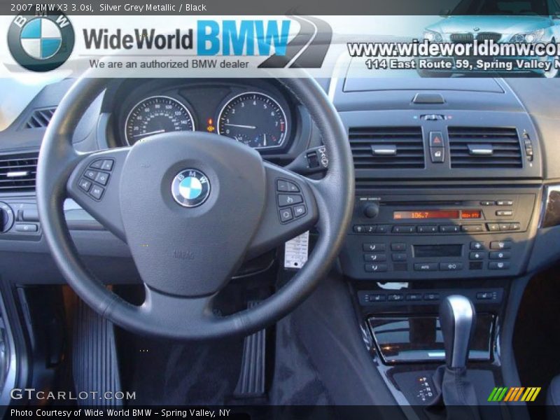 Silver Grey Metallic / Black 2007 BMW X3 3.0si