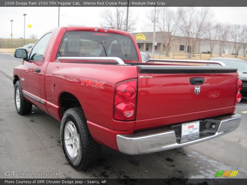 Inferno Red Crystal Pearl / Medium Slate Gray 2008 Dodge Ram 1500 TRX Regular Cab