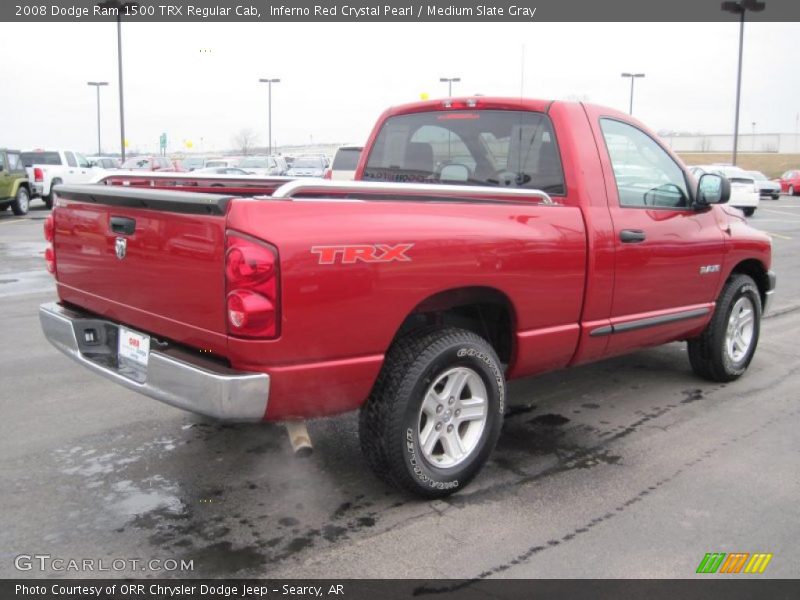 Inferno Red Crystal Pearl / Medium Slate Gray 2008 Dodge Ram 1500 TRX Regular Cab