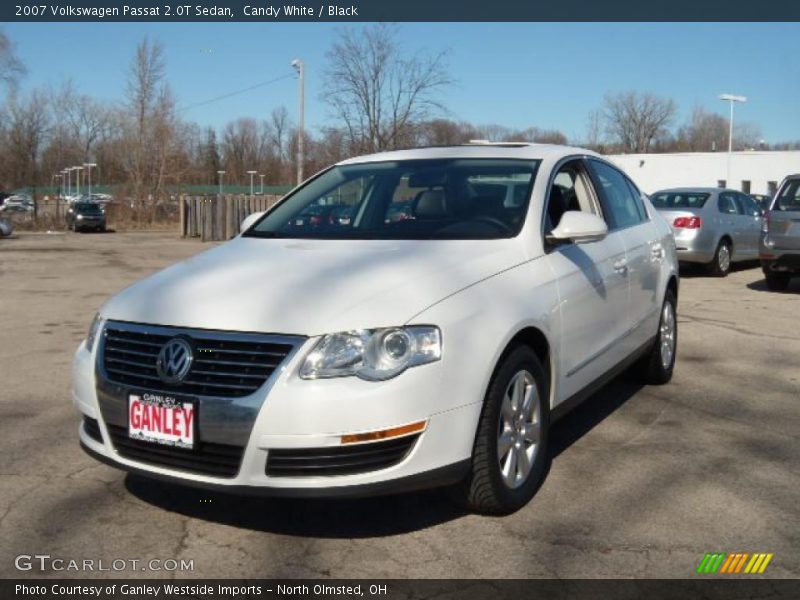 Candy White / Black 2007 Volkswagen Passat 2.0T Sedan