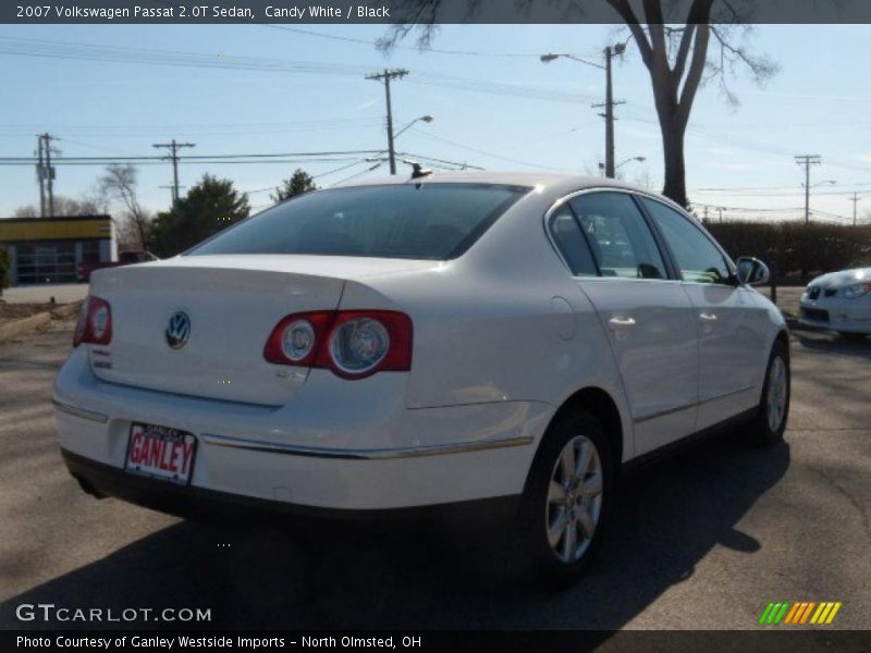 Candy White / Black 2007 Volkswagen Passat 2.0T Sedan