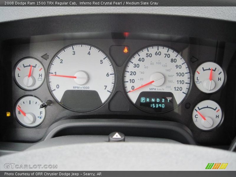 Inferno Red Crystal Pearl / Medium Slate Gray 2008 Dodge Ram 1500 TRX Regular Cab