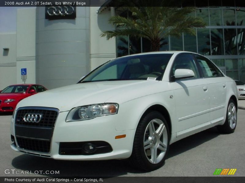 Ibis White / Beige 2008 Audi A4 2.0T Sedan