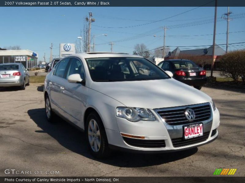 Candy White / Black 2007 Volkswagen Passat 2.0T Sedan