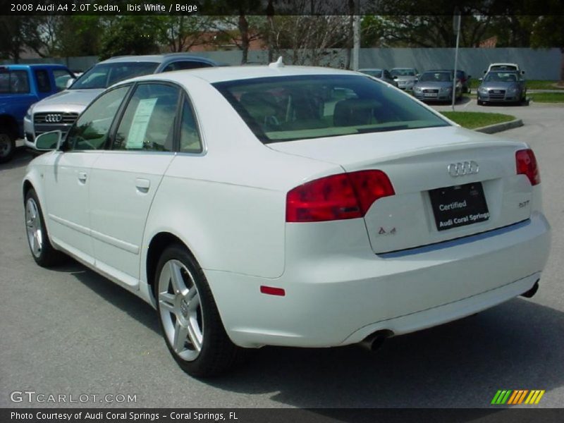 Ibis White / Beige 2008 Audi A4 2.0T Sedan
