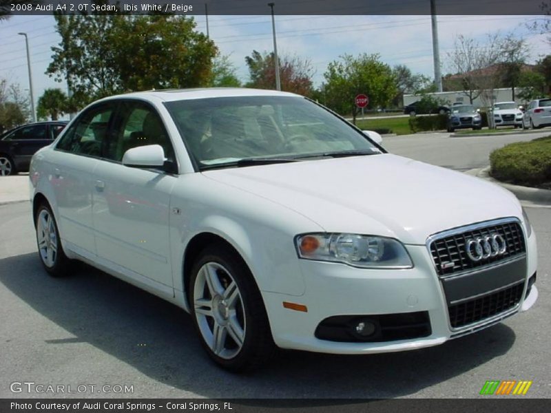 Ibis White / Beige 2008 Audi A4 2.0T Sedan