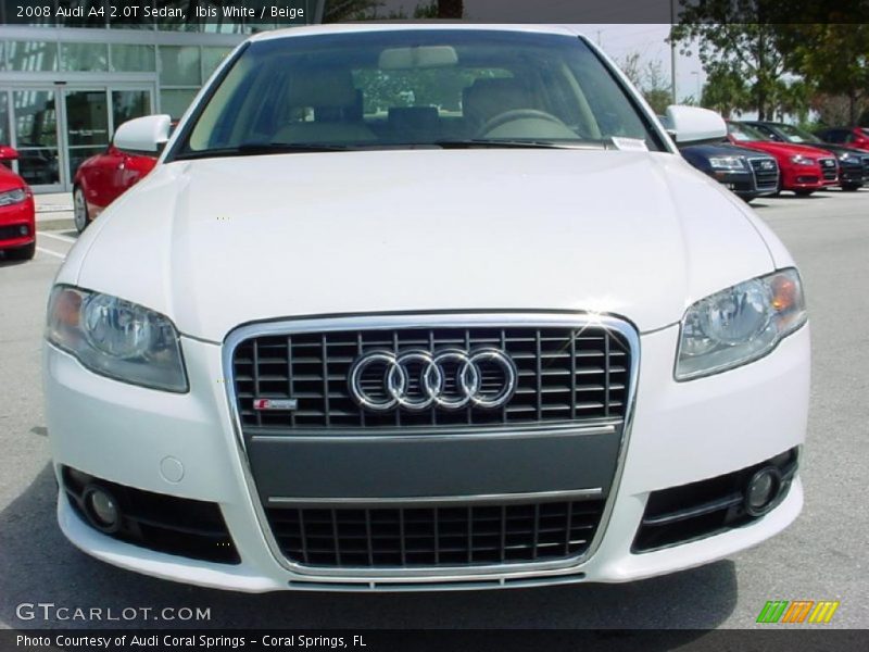 Ibis White / Beige 2008 Audi A4 2.0T Sedan