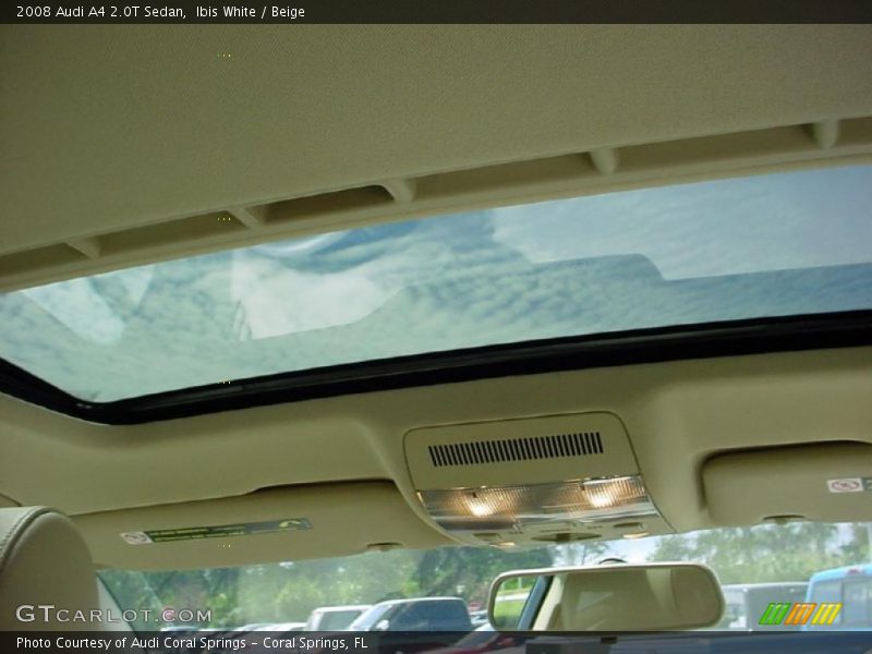 Ibis White / Beige 2008 Audi A4 2.0T Sedan