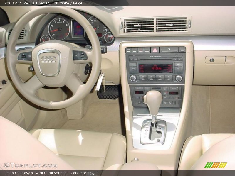 Ibis White / Beige 2008 Audi A4 2.0T Sedan