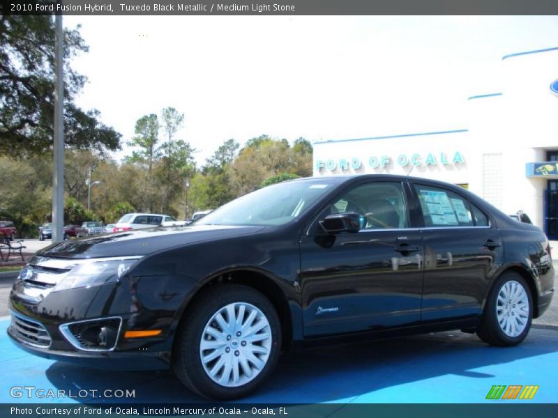 Tuxedo Black Metallic / Medium Light Stone 2010 Ford Fusion Hybrid