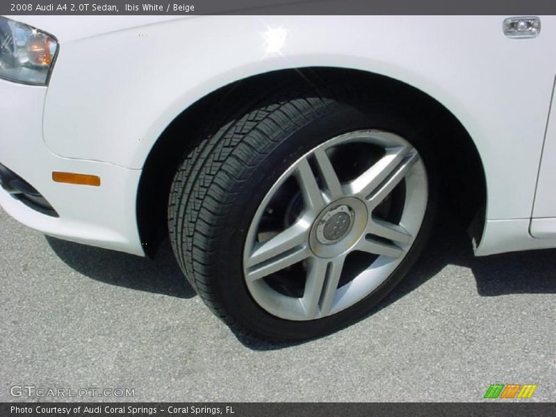 Ibis White / Beige 2008 Audi A4 2.0T Sedan