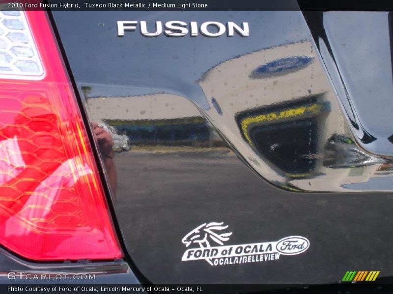 Tuxedo Black Metallic / Medium Light Stone 2010 Ford Fusion Hybrid