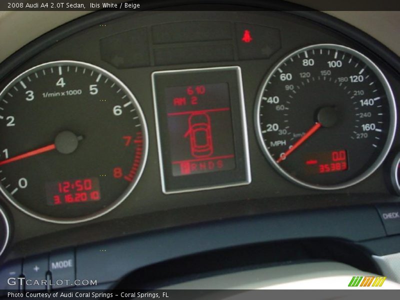 Ibis White / Beige 2008 Audi A4 2.0T Sedan