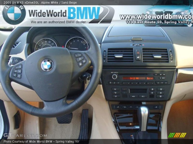 Alpine White / Sand Beige 2009 BMW X3 xDrive30i