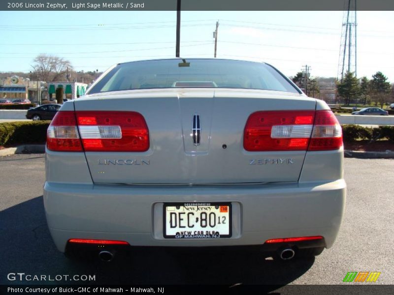 Light Sage Metallic / Sand 2006 Lincoln Zephyr