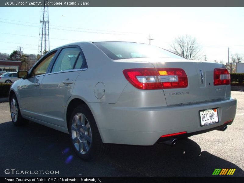 Light Sage Metallic / Sand 2006 Lincoln Zephyr