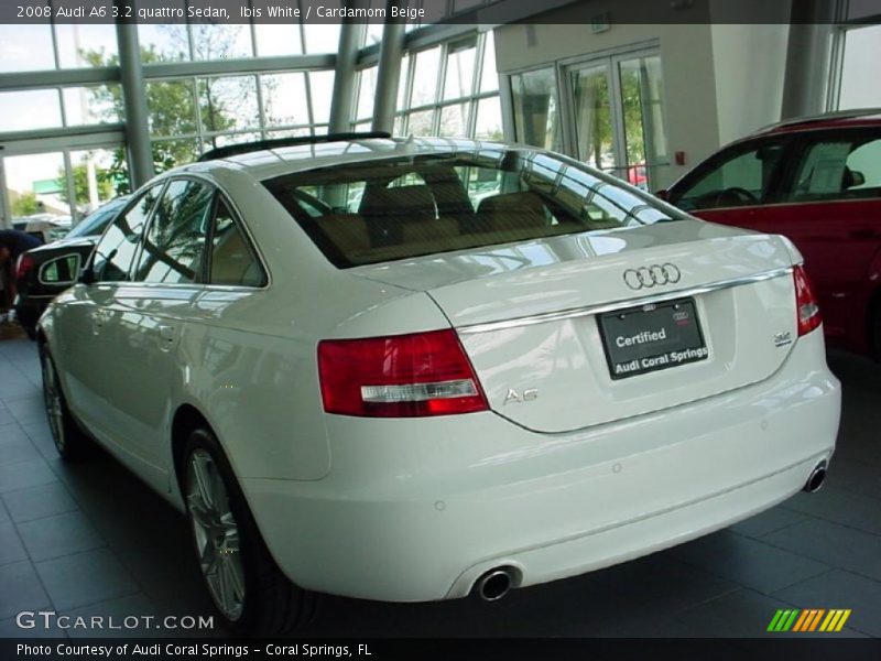 Ibis White / Cardamom Beige 2008 Audi A6 3.2 quattro Sedan