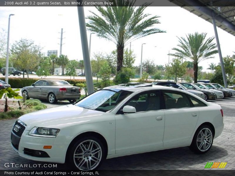Ibis White / Cardamom Beige 2008 Audi A6 3.2 quattro Sedan