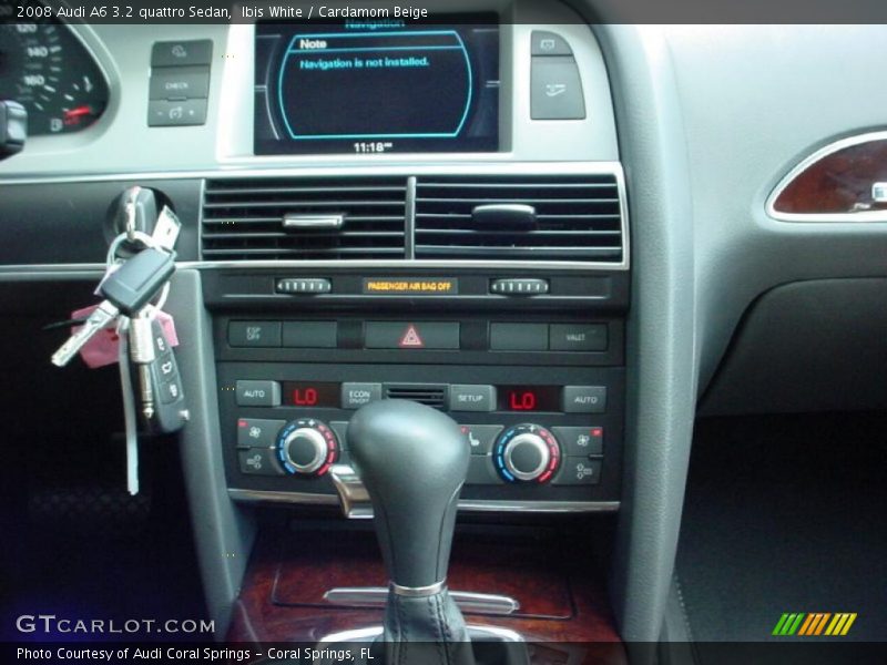 Ibis White / Cardamom Beige 2008 Audi A6 3.2 quattro Sedan