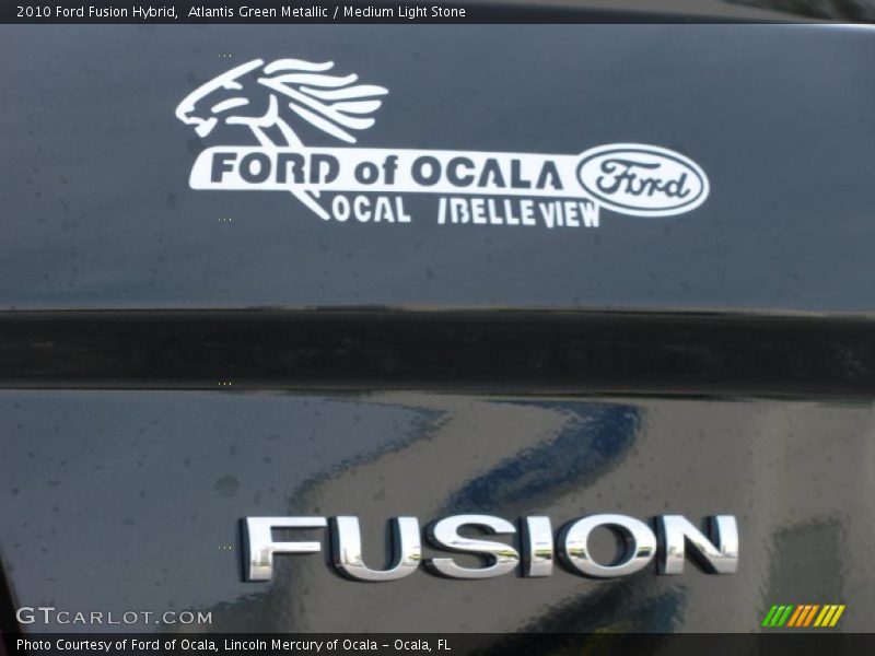 Atlantis Green Metallic / Medium Light Stone 2010 Ford Fusion Hybrid