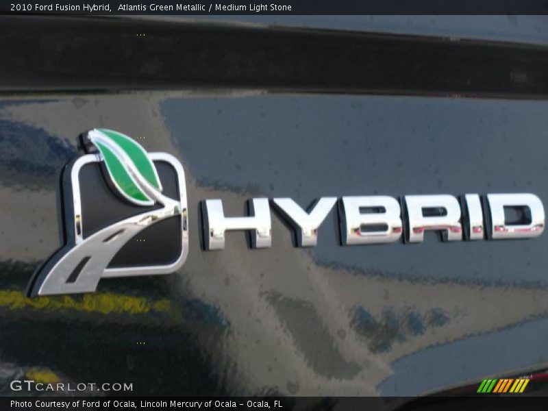 Atlantis Green Metallic / Medium Light Stone 2010 Ford Fusion Hybrid