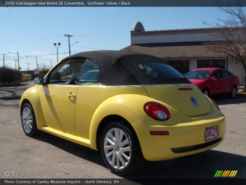 Sunflower Yellow / Black 2008 Volkswagen New Beetle SE Convertible