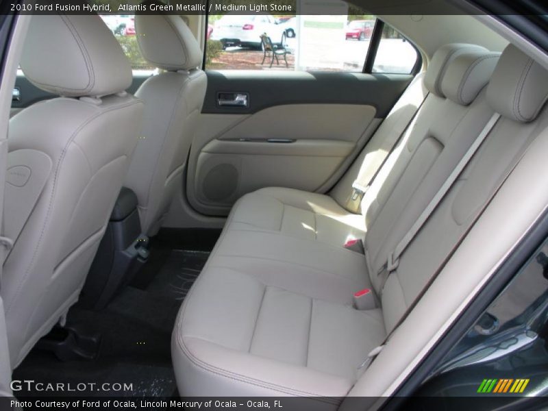 Atlantis Green Metallic / Medium Light Stone 2010 Ford Fusion Hybrid