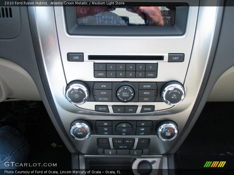 Atlantis Green Metallic / Medium Light Stone 2010 Ford Fusion Hybrid