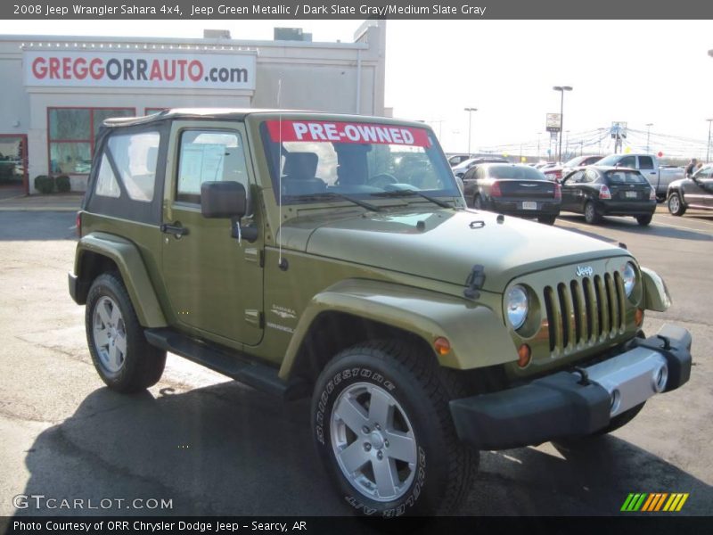 Jeep Green Metallic / Dark Slate Gray/Medium Slate Gray 2008 Jeep Wrangler Sahara 4x4