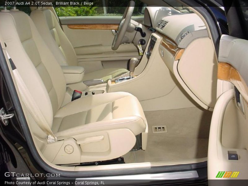 Brilliant Black / Beige 2007 Audi A4 2.0T Sedan