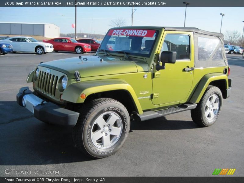 Jeep Green Metallic / Dark Slate Gray/Medium Slate Gray 2008 Jeep Wrangler Sahara 4x4