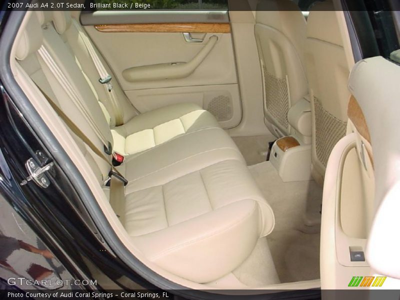 Brilliant Black / Beige 2007 Audi A4 2.0T Sedan