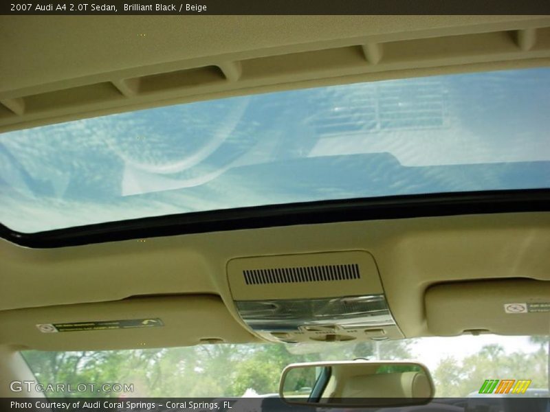 Brilliant Black / Beige 2007 Audi A4 2.0T Sedan