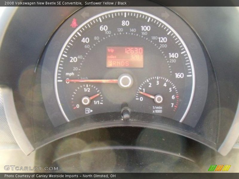 Sunflower Yellow / Black 2008 Volkswagen New Beetle SE Convertible