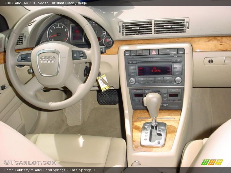 Brilliant Black / Beige 2007 Audi A4 2.0T Sedan